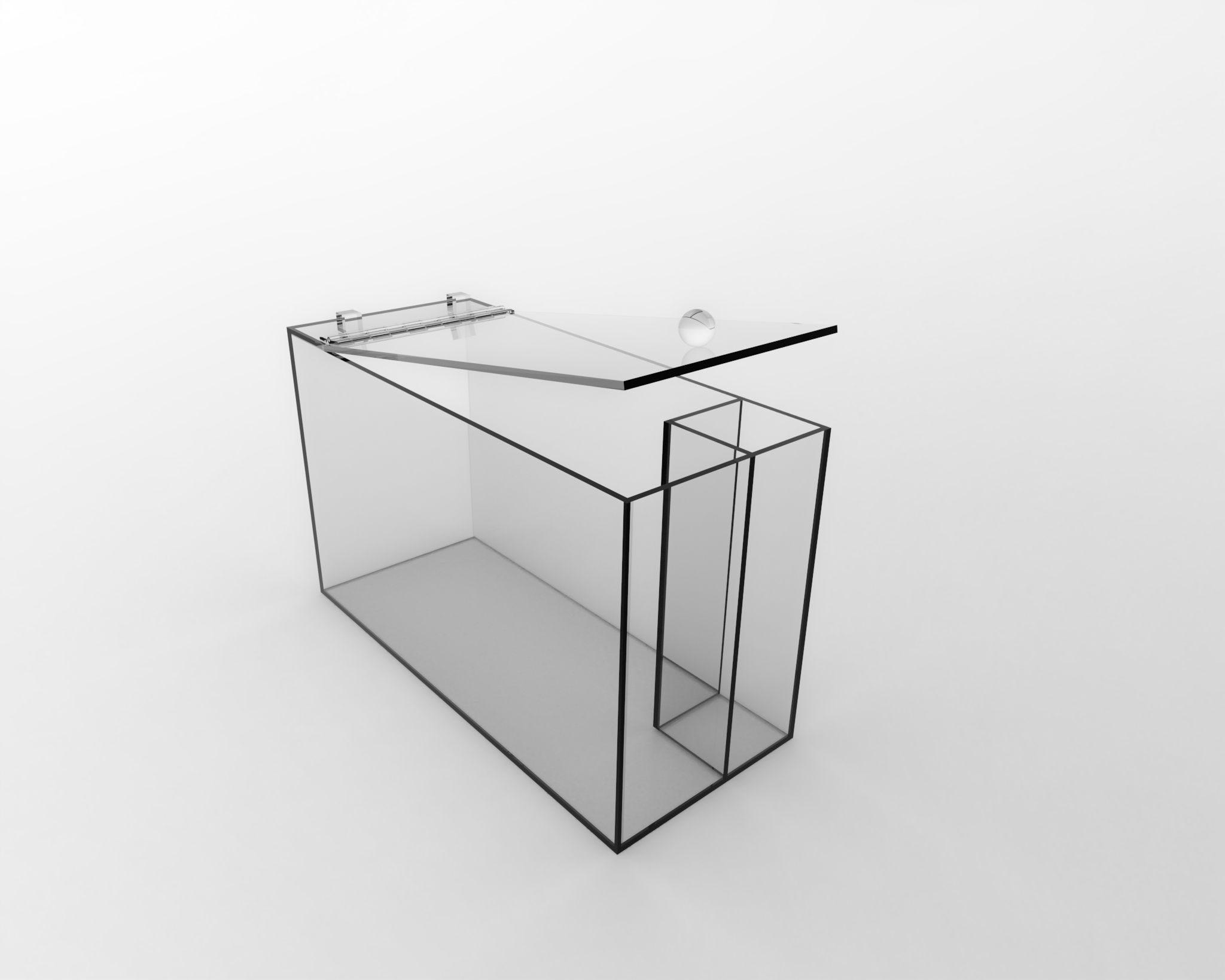 Acrylic crouton bin